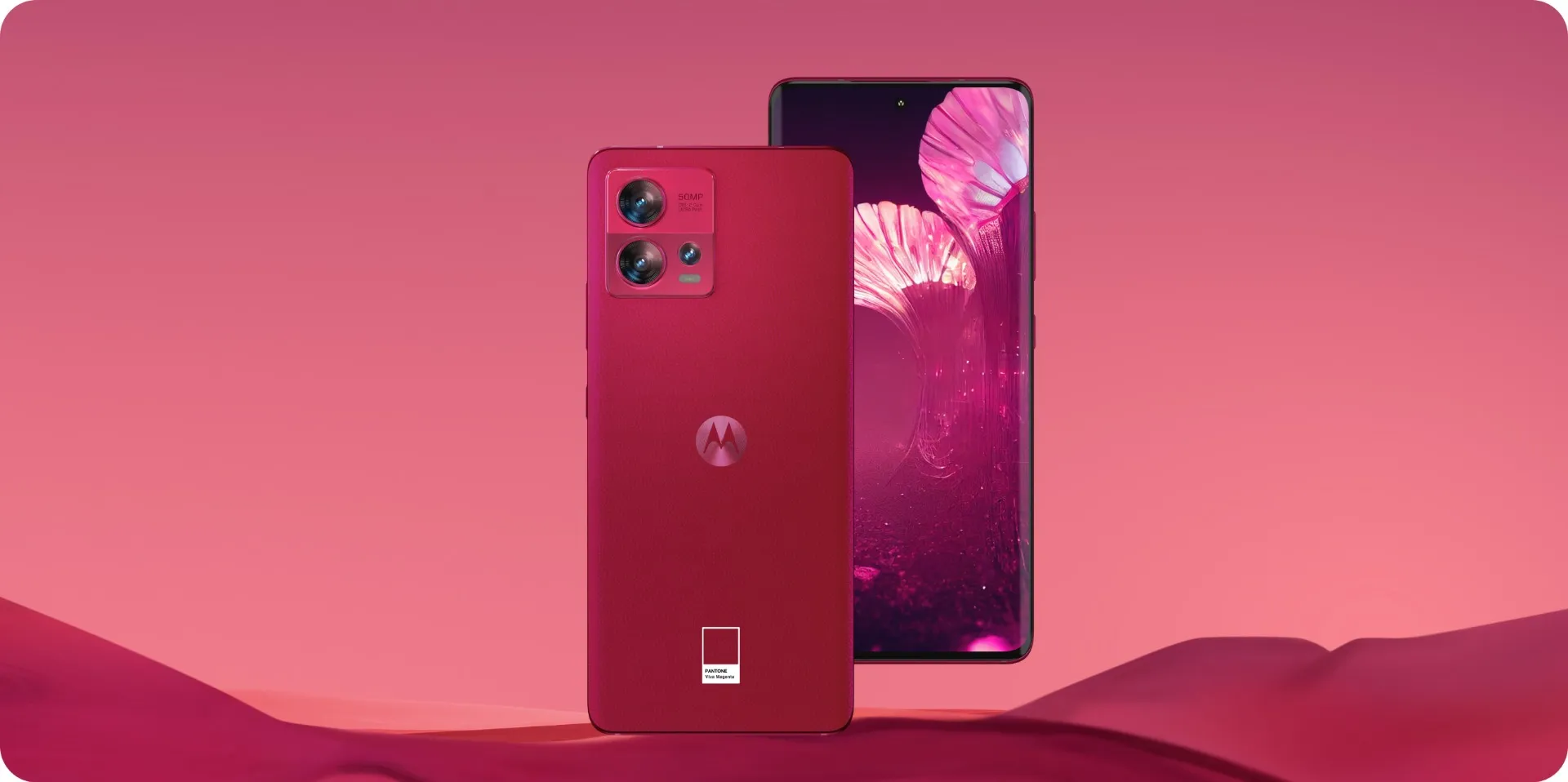 Thiết kế của Motorola rực rỡ trong tone màu chủ đạo của năm 2023 (Ảnh: Pantone)