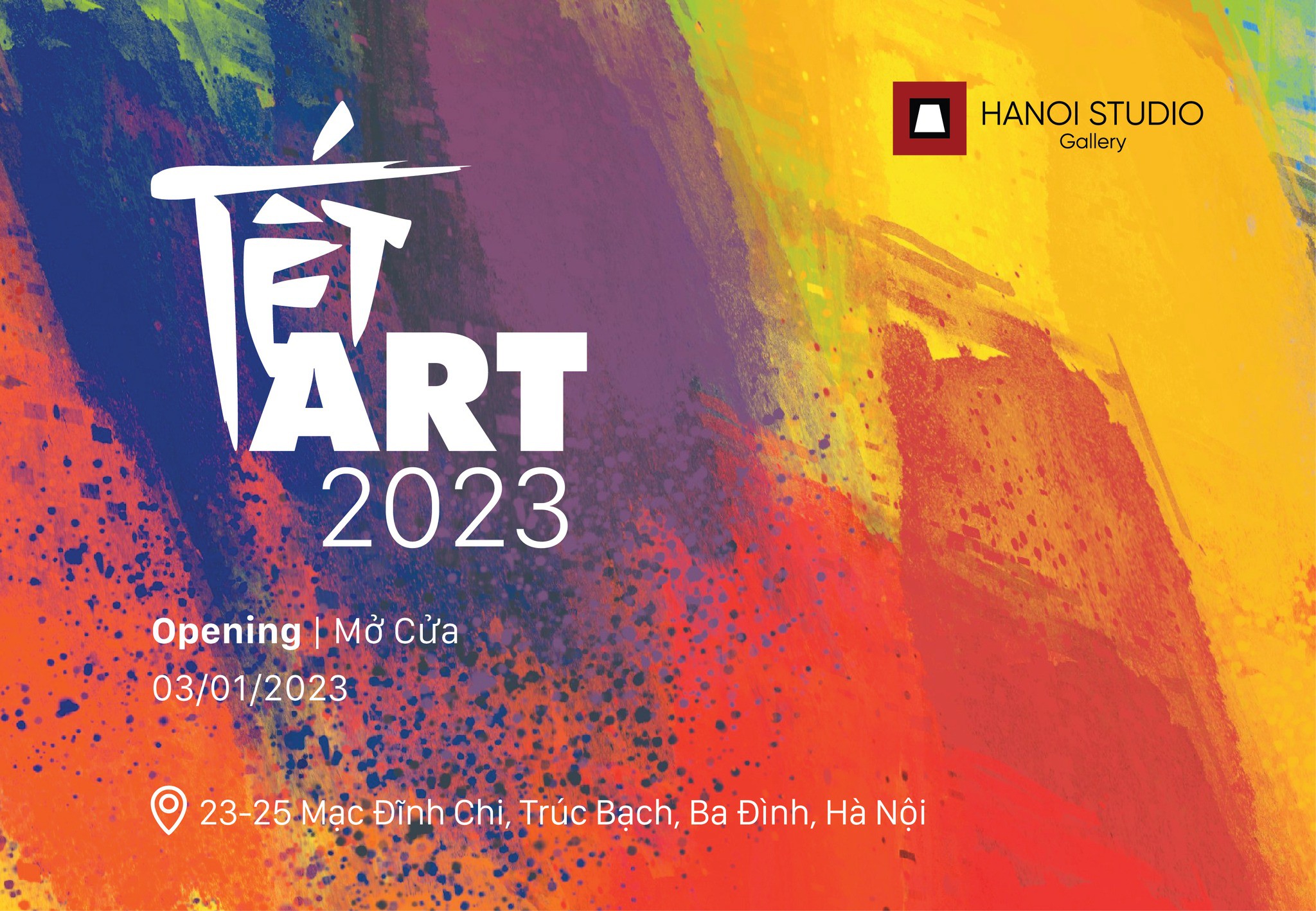                                                         Poster của triển lãm "Tết Art 2023" (Ảnh: Ticketgo)