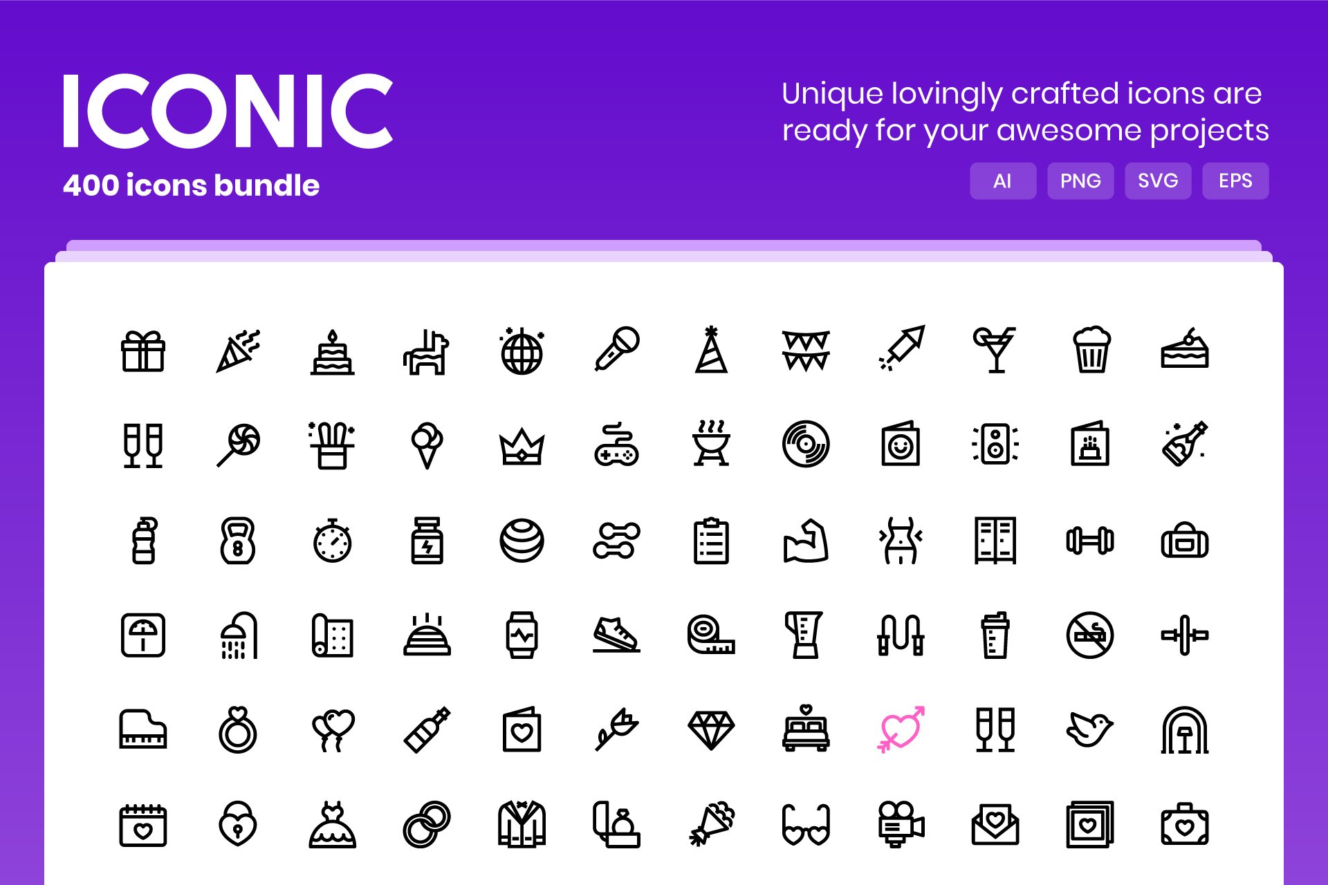 Một dạng Iconic Icon (Ảnh: Creative Market). 
