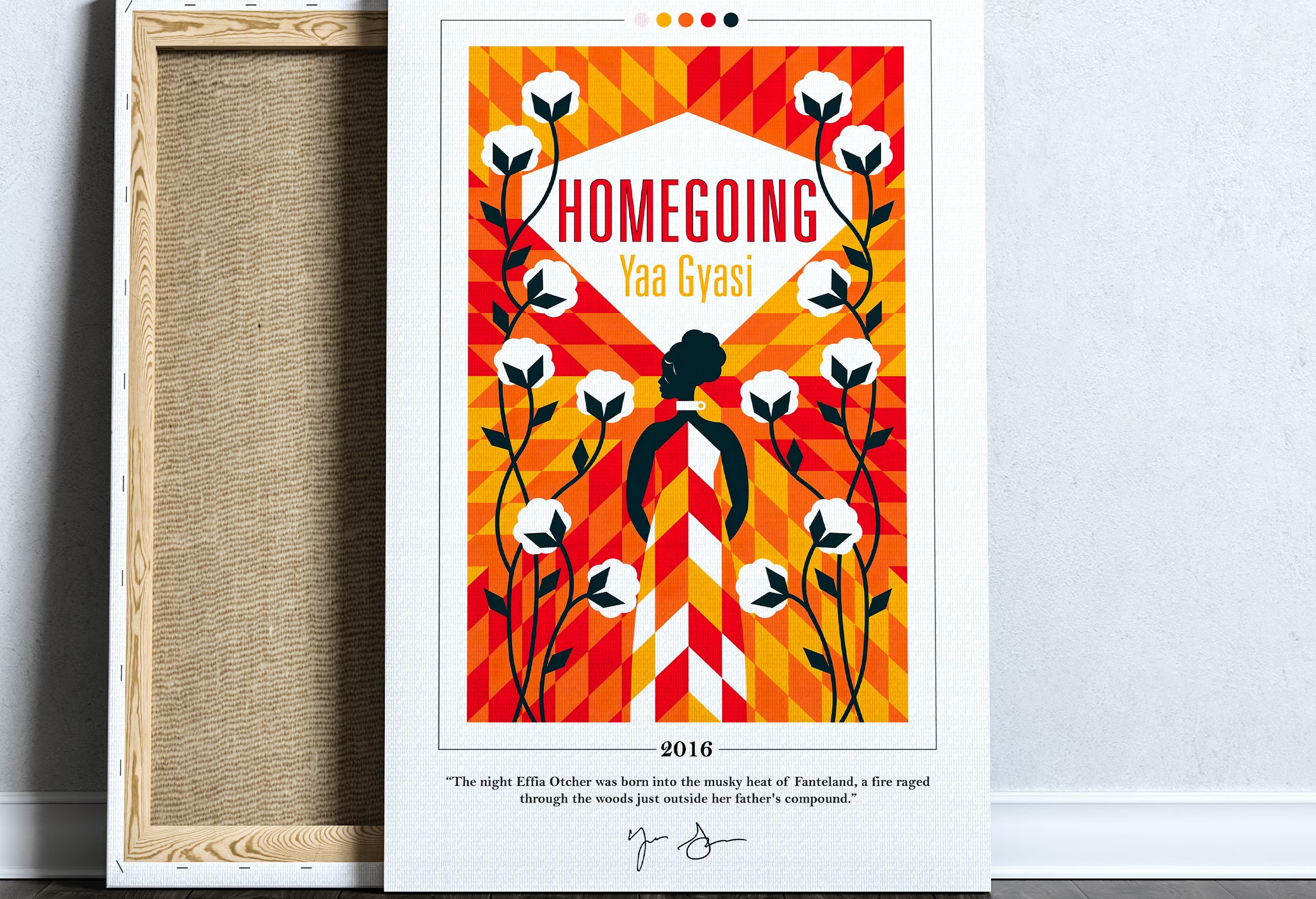 Thiết kế bìa sách Homegoing 2016 (Ảnh: Etsy)