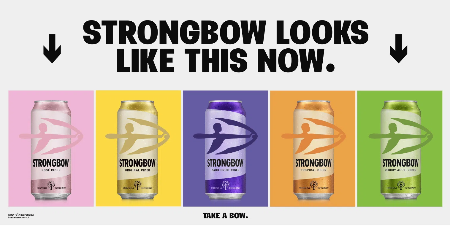 Mẫu bao bì mới của Strongbow (Ảnh: Strongbow). 